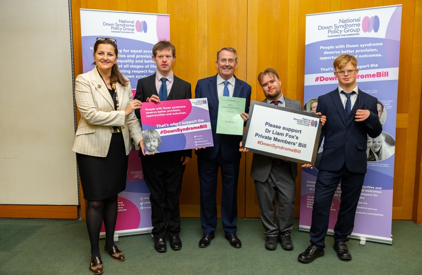 Caroline with Downs Syndrome Bill campaigners