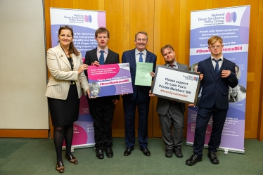 Caroline with Downs Syndrome Bill campaigners