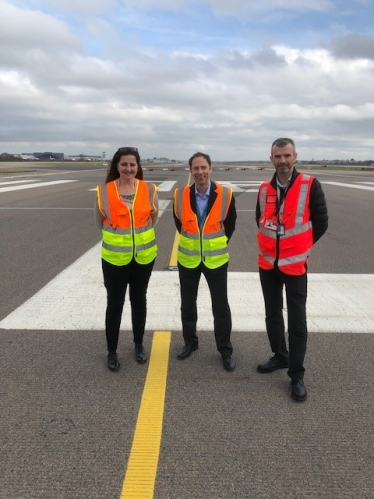 Caroline on the Northern Runway which is the focus of new expansion plans
