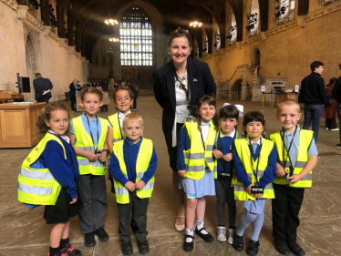 Motcombe School Council at Westminster Hall